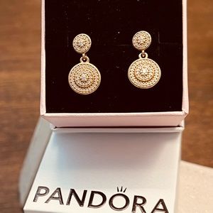 Pandora Rose™ Radiant Elegance Earrings, Clear Cubic Zirconia